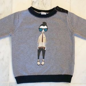 Little Marc Jacobs grey hipster sweater - 4 years
